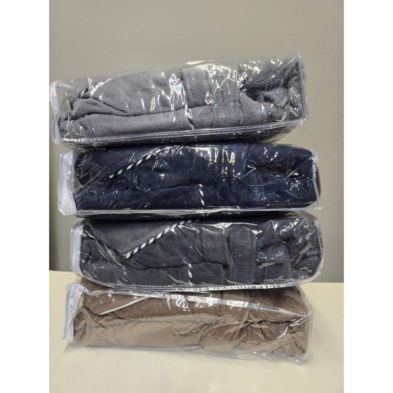 Халат чоловічий велюр/махра бавовна (TM Zeron) Kahverengi — 3XL, Туреччина