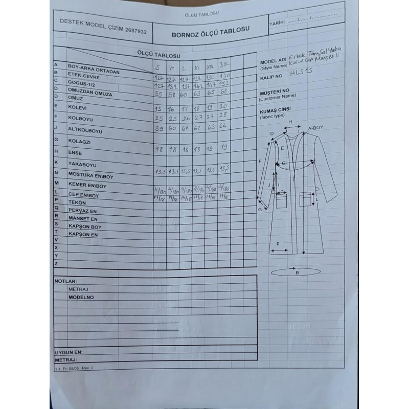 Халат чоловічий велюр/махра бавовна (TM Zeron) Аçık gri — 3XL, Туреччина