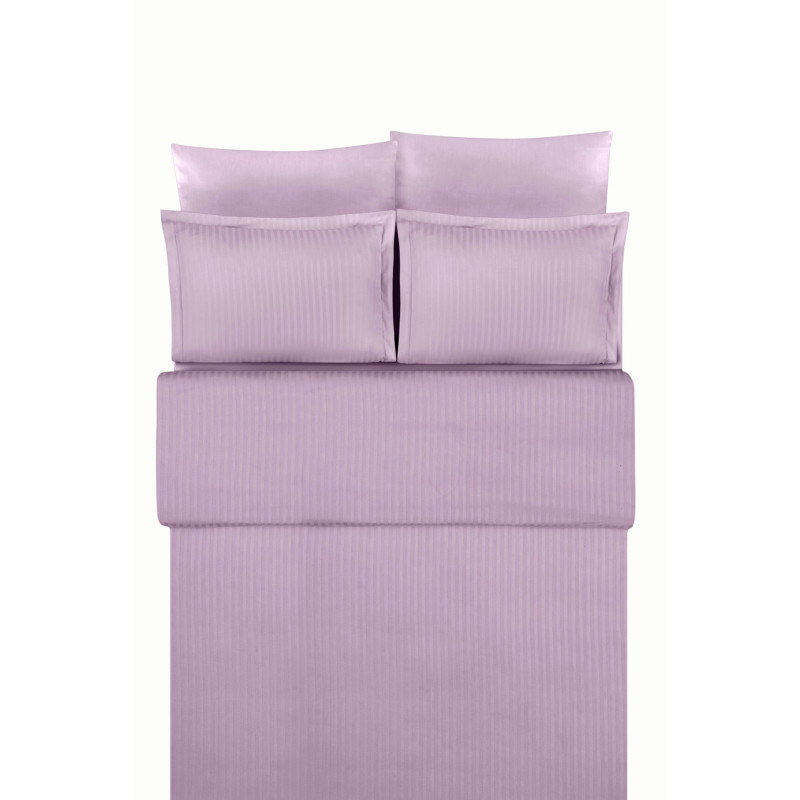Постільна білизна Satin Strip сімейний комплект 160х220