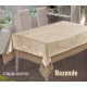 Скатертина велюр-жакард прямокутна 160х220 NAZENDE Cappuccino, Туреччина