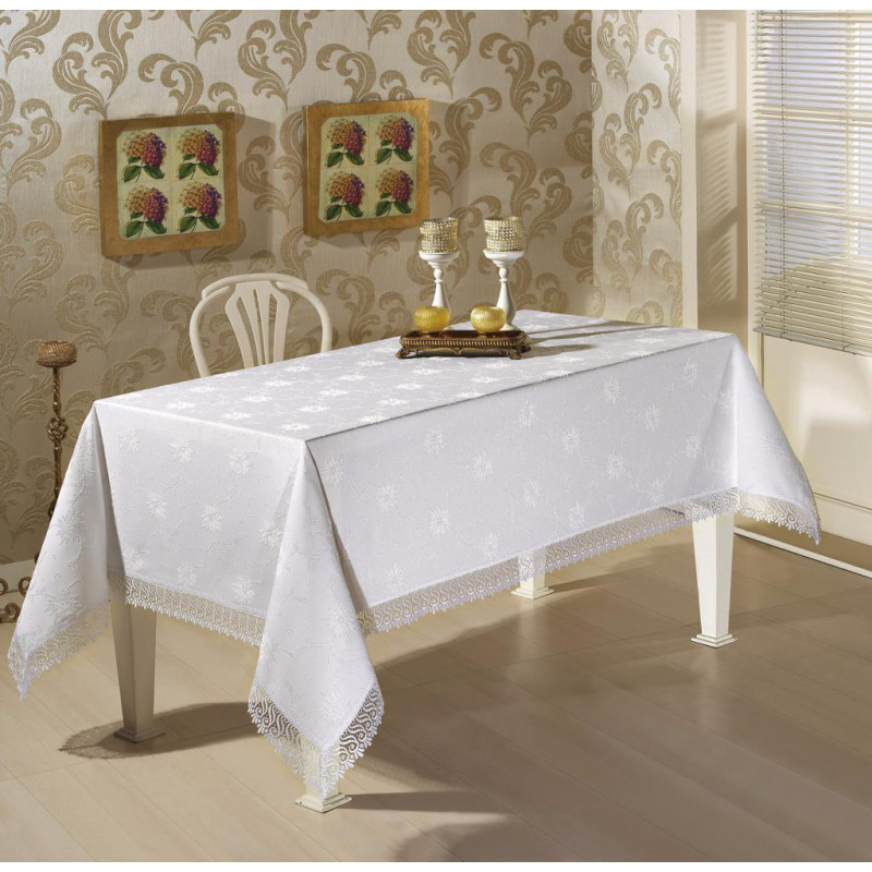 Скатертина прямокутна К.Д.К. 160х220 Gri, Туреччина