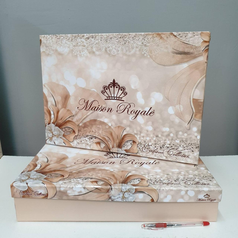Скатертина велюрова прямокутна 160х220+8 серветок 35*35 Emerald Cappucino, Туреччина