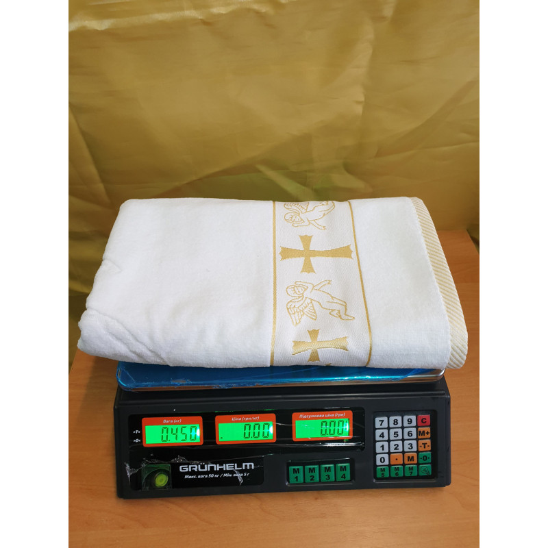 Крижма (рушник для хрещення) 70х140 (1 шт.) 550 г/м2 (TM Zeron), Туреччина