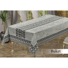 Скатертина велюрова прямокутна Buket 160х220 (TM Zeron) Cri, Туреччина