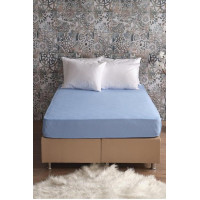 Простыня на резинке трикотажная 160х200 MAVI (TM Zeron), Турция