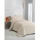 Постельное белье Satin Strip 200х220 (ТМ ZERON) KAPUCCINO, Турция