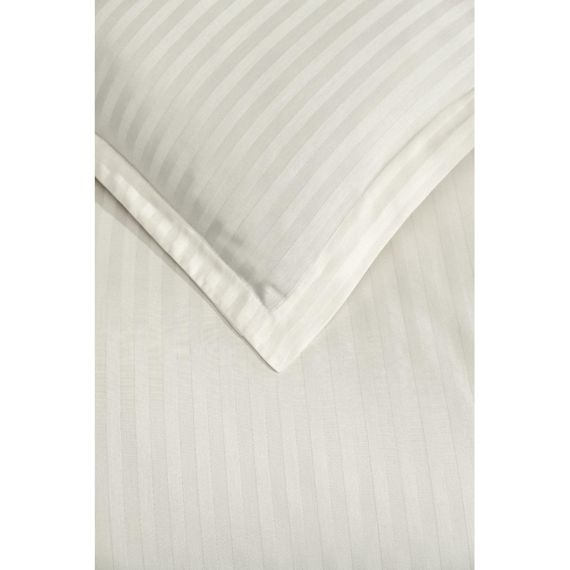 Постельное белье Satin Strip 160х220 (ТМ ZERON) KREM, Турция