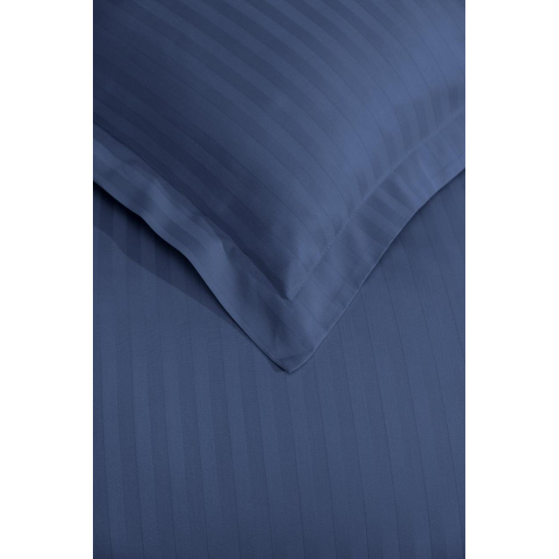Постельное белье Satin Strip 200х220 (ТМ ZERON) LACIVERT Турция