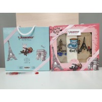 Кухонные полотенца Вафельные (ТМ ZERON) хлопок 40х60 (3шт.) Coffe Турция