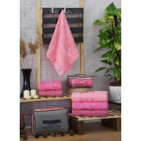 Рушники бамбукові 50х90 (3шт) 530 г/м2 (TM Zeron) Aynali Agac Bamboo Desen, Туреччина
