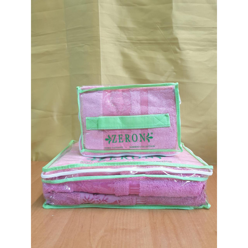 Рушники бамбукові 50х90 (3шт) 530 г/м2 (TM Zeron) Aynali Agac Bamboo Desen, Туреччина