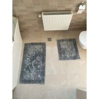 Набір килимків VINTAGE MOSAIK 50х60 і 60х100 (TM Zeron) темно-сірий, Туреччина