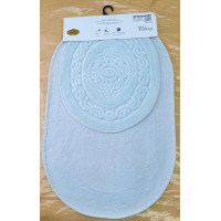 Набір килимків овальних COTTON MAT 50х60 і 60х100 (TM Zeron) мигловий, Туреччина