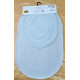 Набір килимків овальних COTTON MAT 50х60 і 60х100 (TM Zeron) мигловий, Туреччина