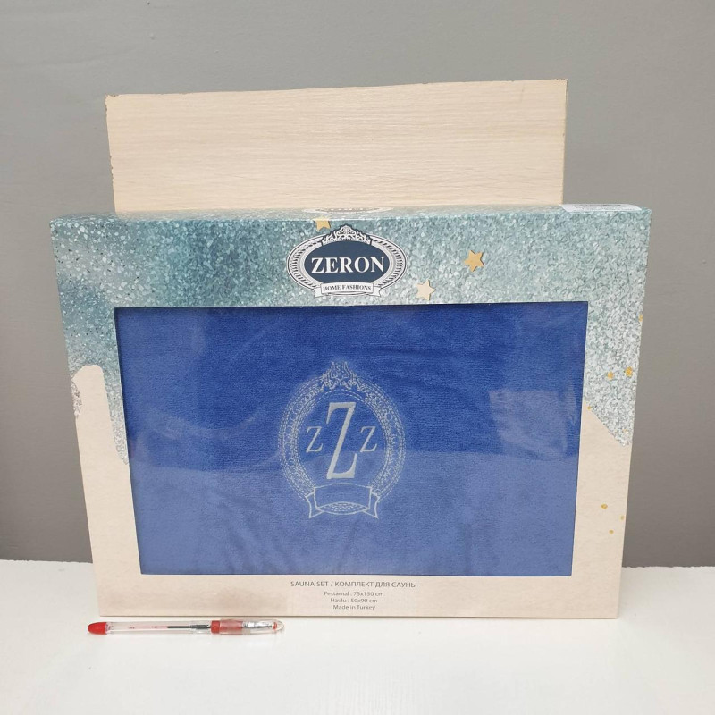 Чоловічий набір для сауни махра/велюр 75×150/50×90 MaviTM Zeron, Туреччина