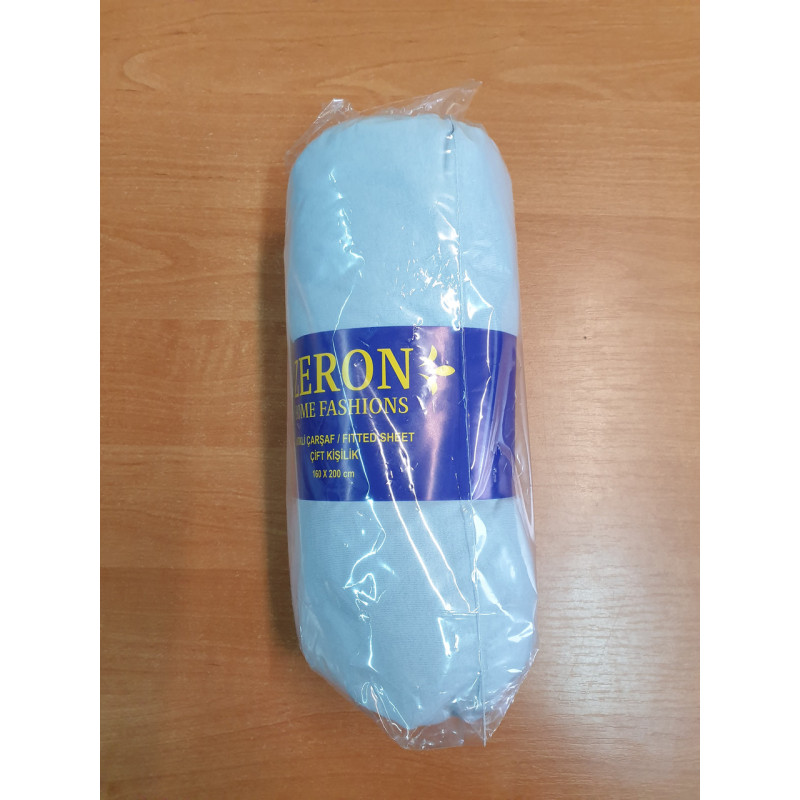 Простирадло на гумці трикотажне Acik Indigo 90х200 (TM Zeron), Туреччина