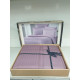 Постельное белье Satin Strip 200х220 (ТМ ZERON) LILA, Турция