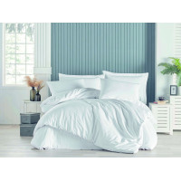 Постельное белье Satin Strip 200х220 (ТМ Perla Vita) BEYAZ, Турция