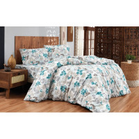 Постільна білизна двоспальна Бязь бавовна 180х220 (ТМ LORAN) Fulya v4, Туреччина