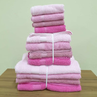 Кухонные полотенца махровые 30х50 (8 шт.) 440 г/м2 (TM LORINE) Hasir Pembe, Турция