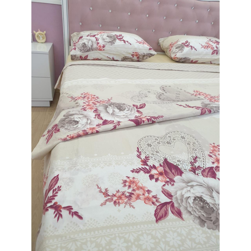 Постільна білизна двоспальна Бязь бавовна 180х220 (ТМ LORINE), Туреччина