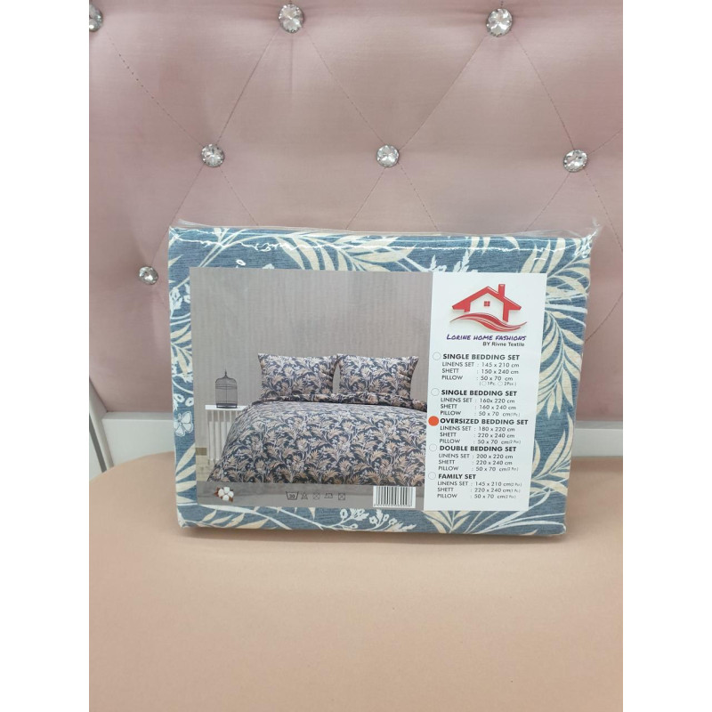 Постільна білизна двоспальна Бязь бавовна 180х220 (ТМ LORINE), Туреччина