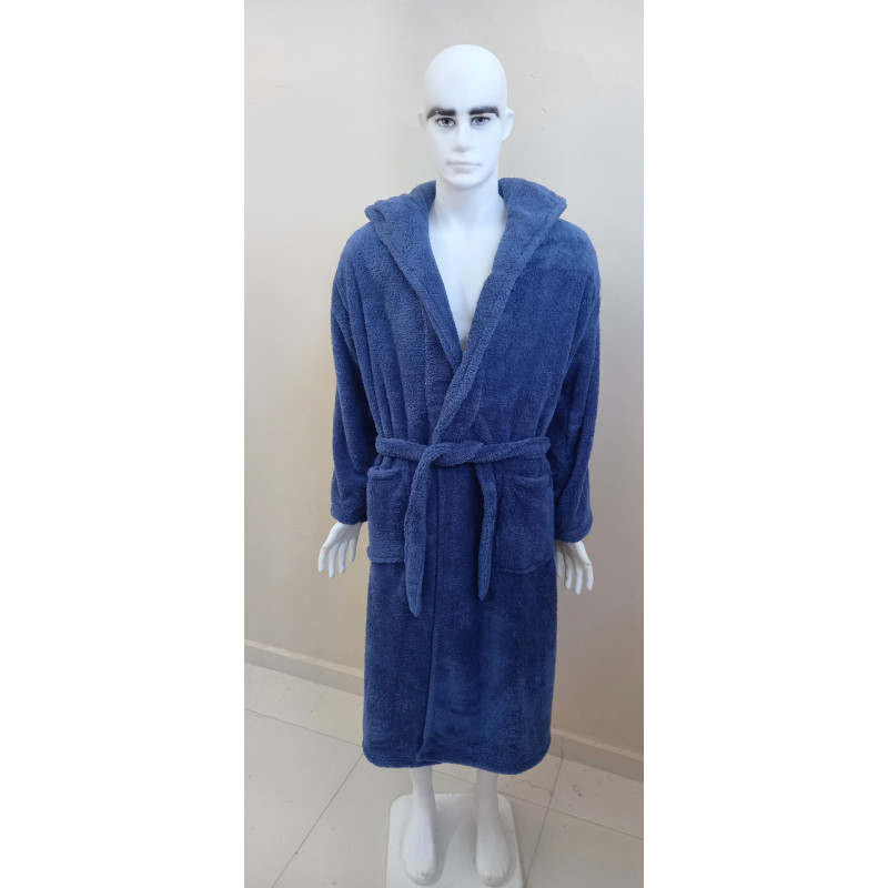Халат чоловічий махровий Welsoft (TM Zeron), Синій — 3XL — Туреччина