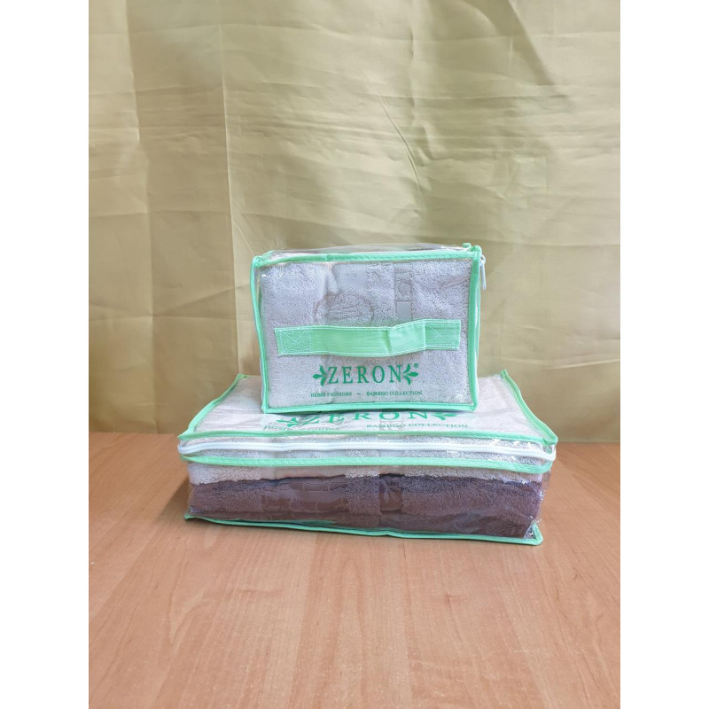 Рушники бамбукові 50х90 (3шт) 530 г/м2 (TM Zeron) Aynali Agac Bamboo Desen, Туреччина