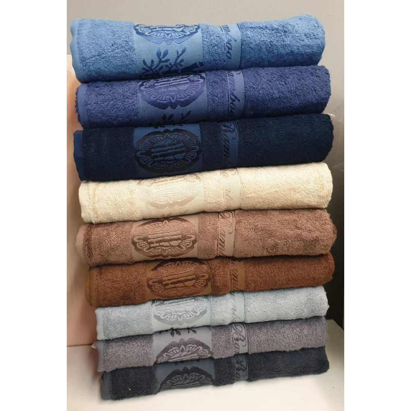 Рушники бамбукові 50х90 (3шт) 530 г/м2 (TM Zeron) Aynali Agac Bamboo Desen, Туреччина
