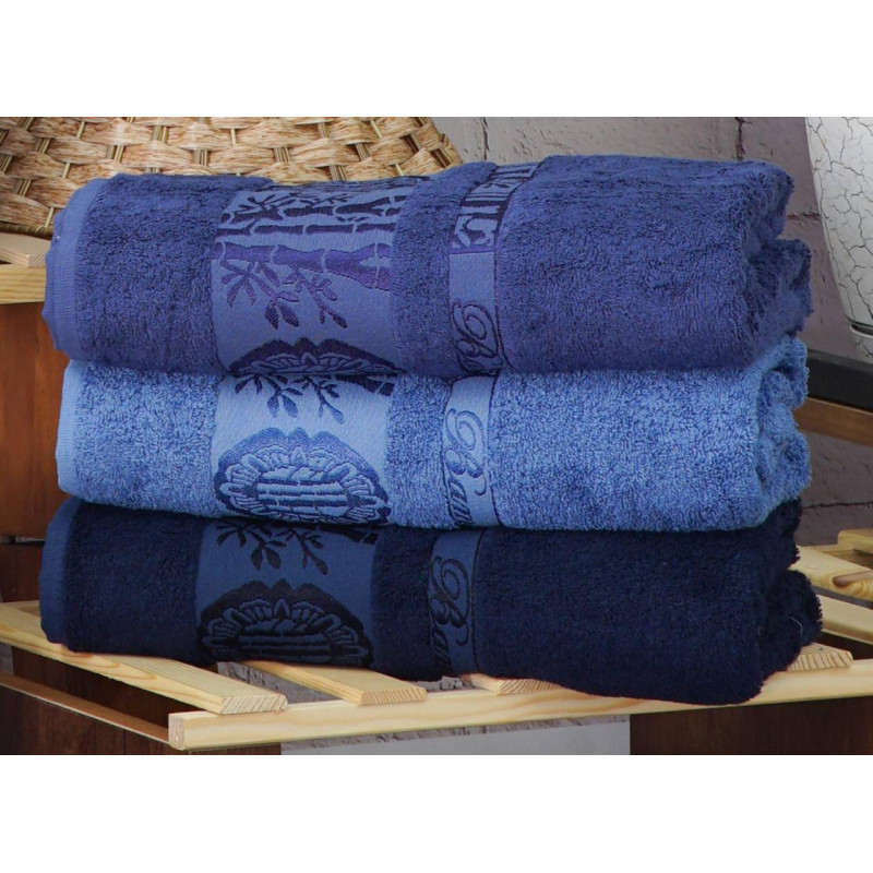 Рушники бамбуковые 70х140 (3шт) 530 г/м2 (TM Zeron) Aynali Agac Bamboo, Турция
