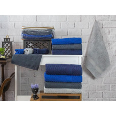 Рушники махрові бавовна 50х90 (4 шт.) 450 г/м2 (ТM ZERON) ZAGZAG BORDUR, Туреччина