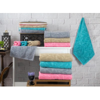 Рушники махрові бавовна 70х140 (4 шт.) 450 г/м2 (TM ZERON) YAPRAK, Туреччина