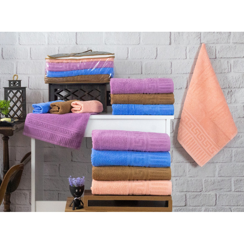 Рушники махрові бавовна 70х140 (4 шт.) 450 г/м2 (TM ZERON) HAVDAN GREG, Туреччина