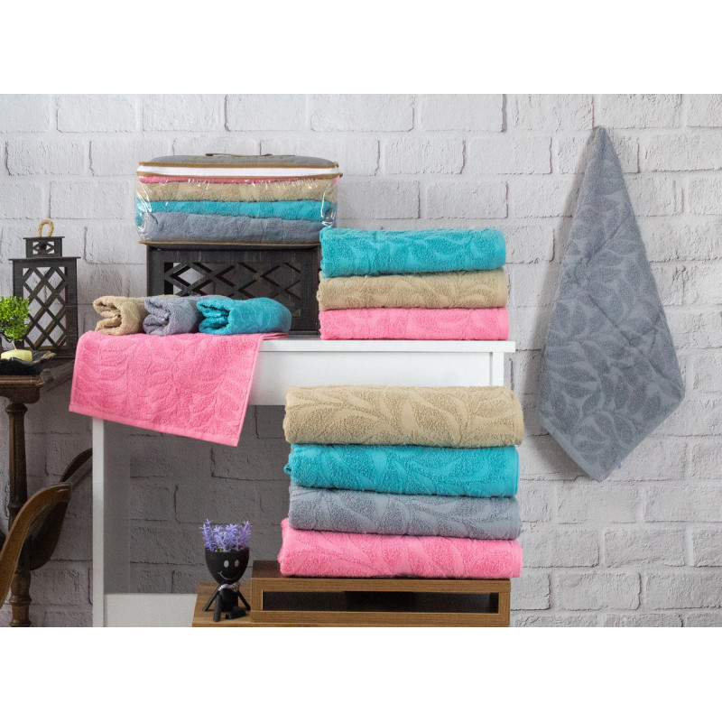 Кухонные полотенца махровые 30х50 (4 шт.) 450 г/м2 (TM ZERON) YAPRAK, Турция