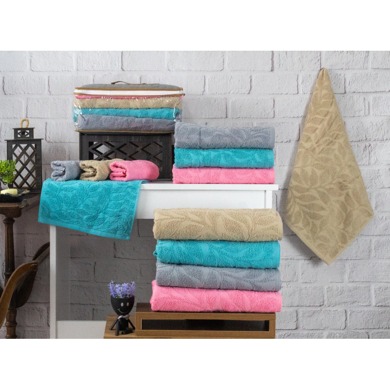 Кухонные полотенца махровые 30х50 (4 шт.) 450 г/м2 (TM ZERON) YAPRAK, Турция
