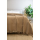 Простирадло-покривало жакардове Pike 400 г/м2 (TM Zeron) 245х270 Kahve, Туреччина