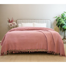 Простирадло-покривало жакардове Pike 400 г/м2 (TM Zeron) 245х270 Gül Kurusu, Туреччина