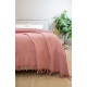 Простирадло-покривало жакардове Pike 400 г/м2 (TM Zeron) 245х270 Gül Kurusu, Туреччина