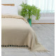 Простирадло-покривало жакардове Pike 400 г/м2 (TM Zeron) 245х270 Bej, Туреччина