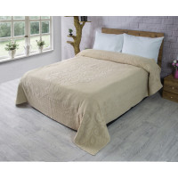 Махровое простынь хлопок 200х220 (TM Zeron) 460 г/м2 AVDAR DESEN Bej, Турция