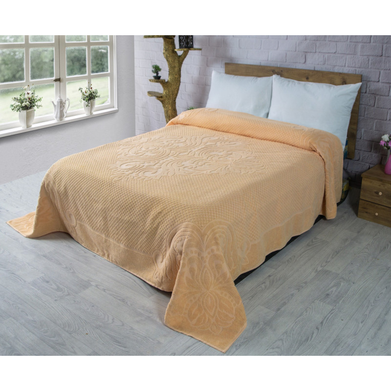 Махрове простирадло бавовна 200х220 (TM Zeron) 460 г/м2 BAWER DESEN Somun, Туреччина