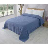 Махровое простыня хлопок 200х220 (TM Zeron) 460 г/м2 BAWER DESEN Лазурный, Турция