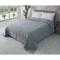 Махровое простынь хлопок 200х220 (TM Zeron) 460 г/м2 BAWER DESEN Gri, Турция