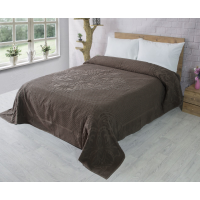 Махровое простынь хлопок 200х220 (TM Zeron) 460 г/м2 BAWER DESEN Kahve, Турция
