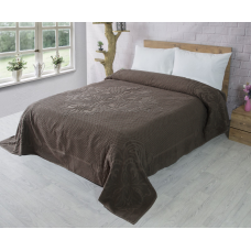 Махровое простынь хлопок 200х220 (TM Zeron) 460 г/м2 BAWER DESEN Kahve, Турция