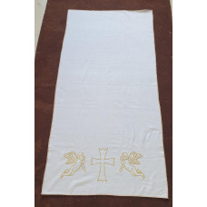 Крижма махра/велюр (рушник для хрещення) 75х150 (1 шт.) 400 г/м2 (TM Zeron), Туреччина