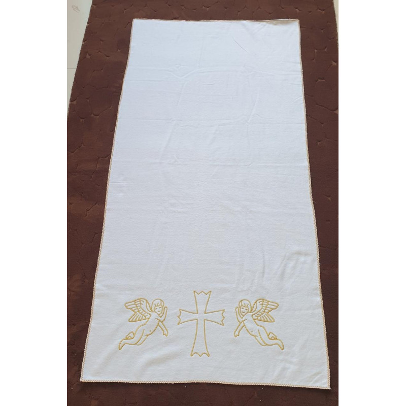 Крижма махра/велюр (рушник для хрещення) 75х150 (1 шт.) 400 г/м2 (ТМ Zeron), Туреччина