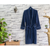 Халат мужской велюр/махра хлопок (TM Zeron) Лазурный — XL, Турция