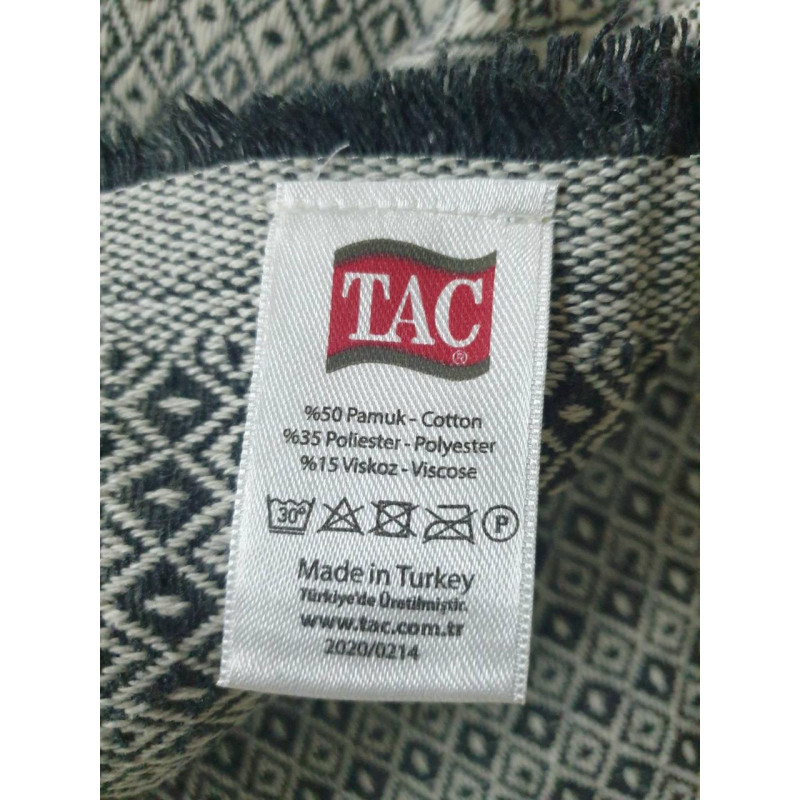 Пештемаль Pike бавовняна 165х230 (TM TAÄ) Mavi, Туреччина