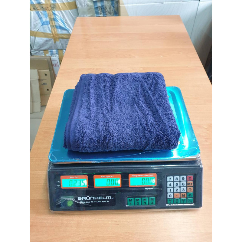 Рушники махрові бавовна 50х90 (1 шт.) 480 г/м2, TM Zeron, Туреччина ТЕМНО СТНІЙ